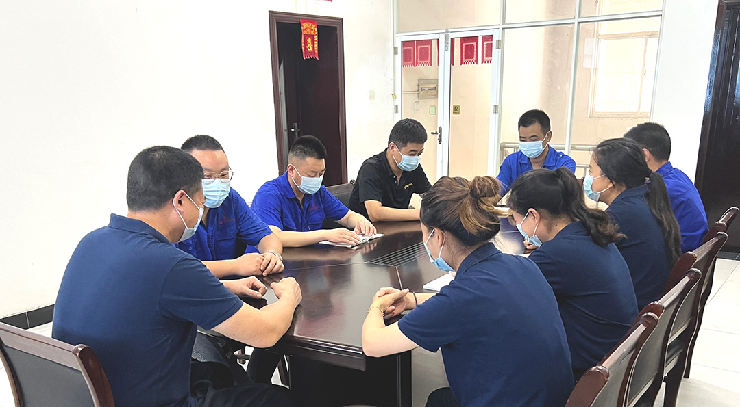 Dafeng Mingyue Bearing Bush Co., Ltd. mengadakan pertemuan bulanan ke-8 pada tahun 2024
